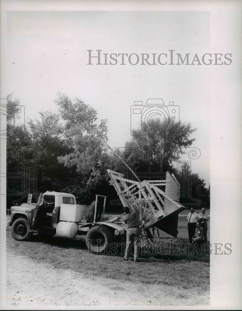 1966 Press Photo Tree Transplanters and Shovels - cva80550-Historic Images
