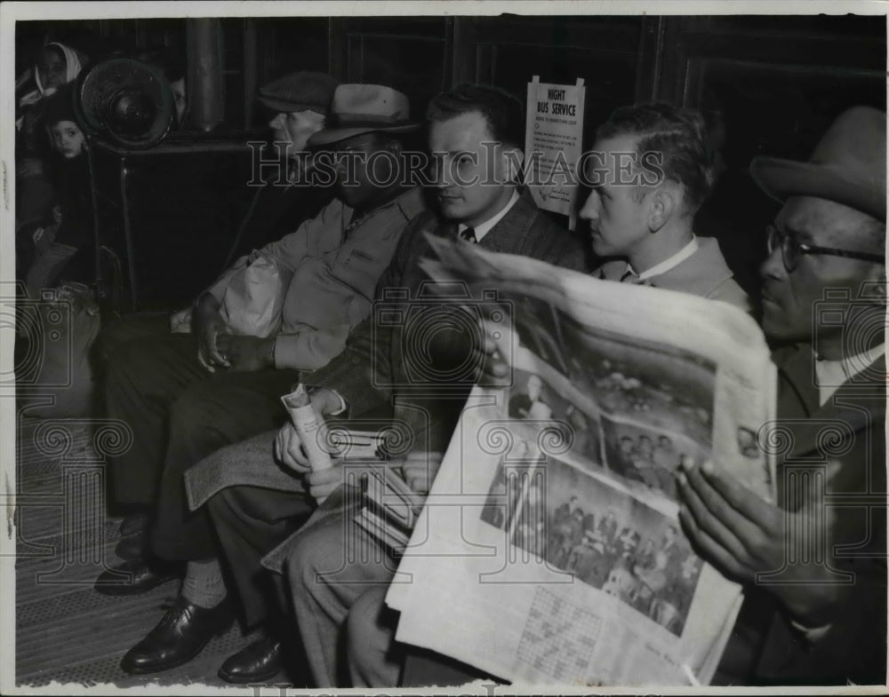 1949 Press Photo Interior of St Clair Train - cva80771 - Historic Images