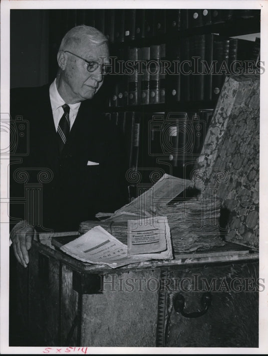1963 Press Photo Herman Vail, Pres of Western Reserve Historical Society - Historic Images