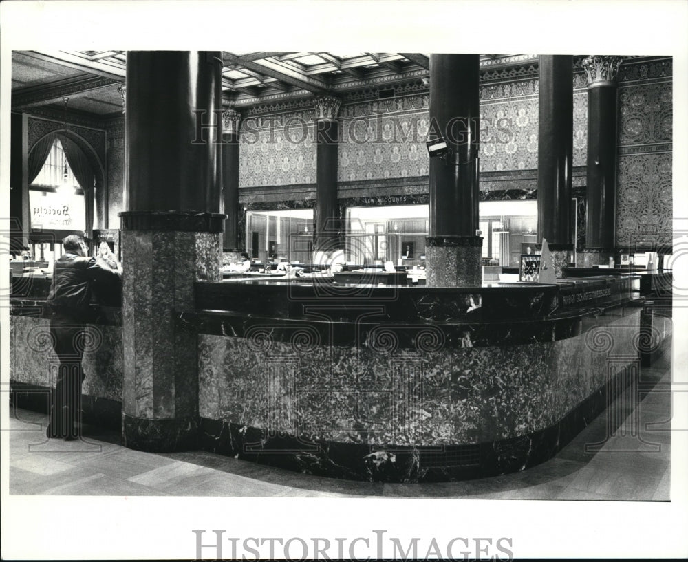 1987 Press Photo The Society Bank Building - Historic Images