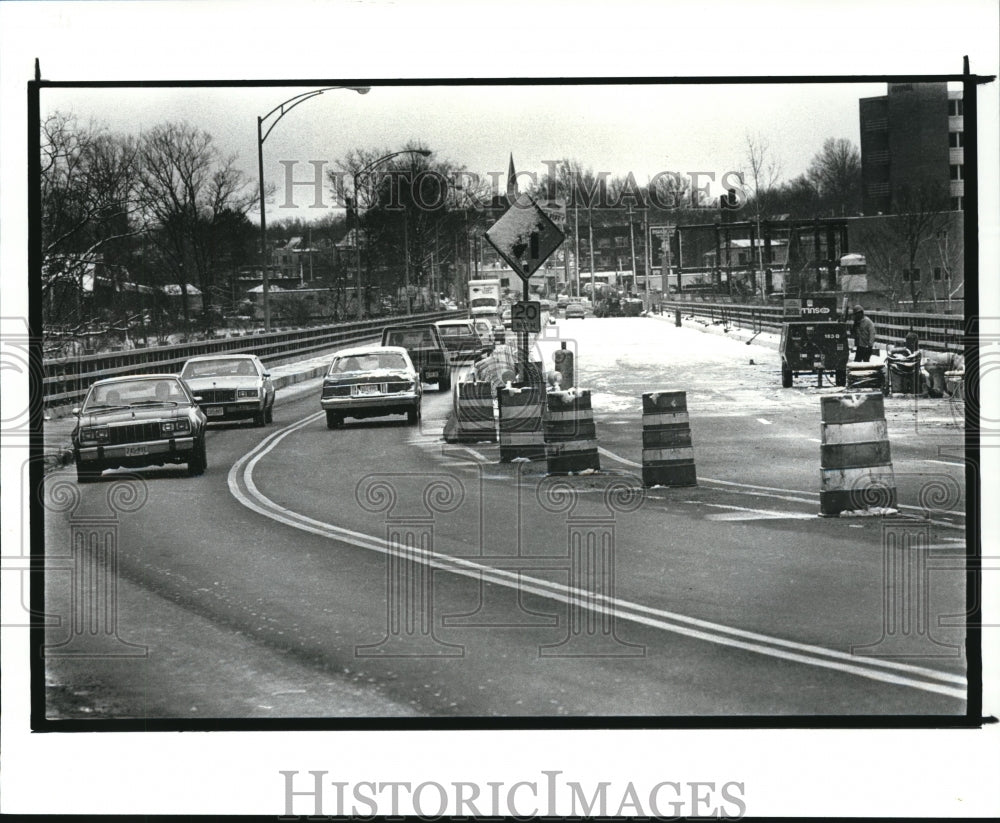 1987 Press Photo Lorain Bridge between Cleveland &amp; Fairview Park - Historic Images