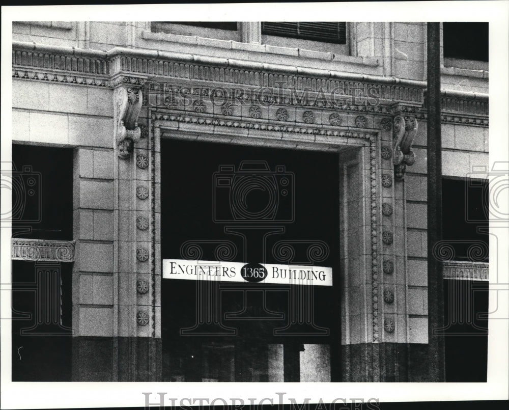 1988 Press Photo Fine detail on exterior, Engineers Bldg - Historic Images