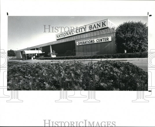 1987 Press Photo National City Bank, operations center on W. 150th street. - Historic Images