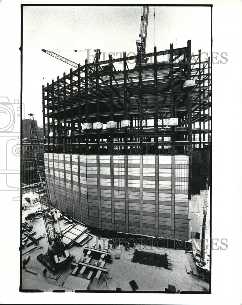 1984 Press Photo BP America Headquarters building construction - Historic Images