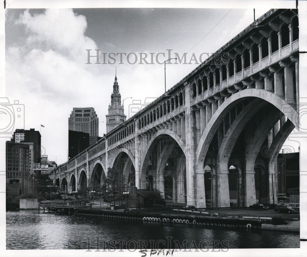 1987 Press Photo The Detroit Superior Bridge - cva82406 - Historic Images