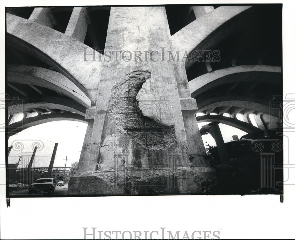 1983 Press Photo  The Detroit Superior Bridge - Historic Images