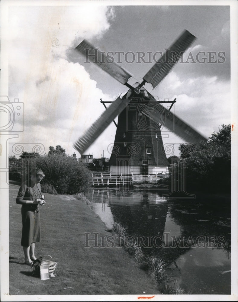1982 Press Photo The Dutch Windmills in Netherelands - Historic Images
