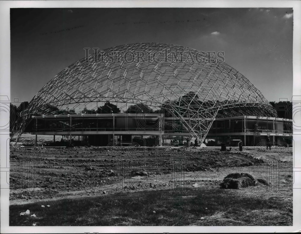 1959 Press Photo American Society for Metals Bldg; Geodesic Dome - cva84145 - Historic Images