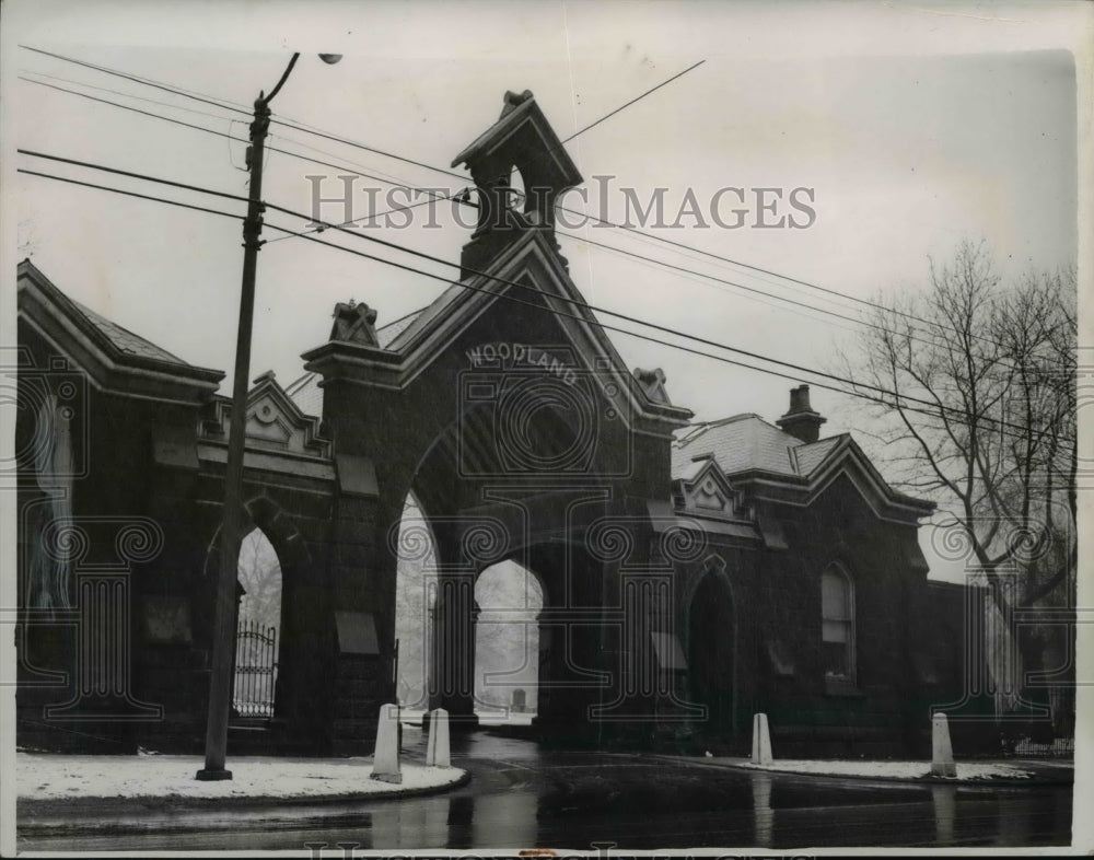 1952 Press Photo Woodland Cemetery, Woodland - cva84238 - Historic Images