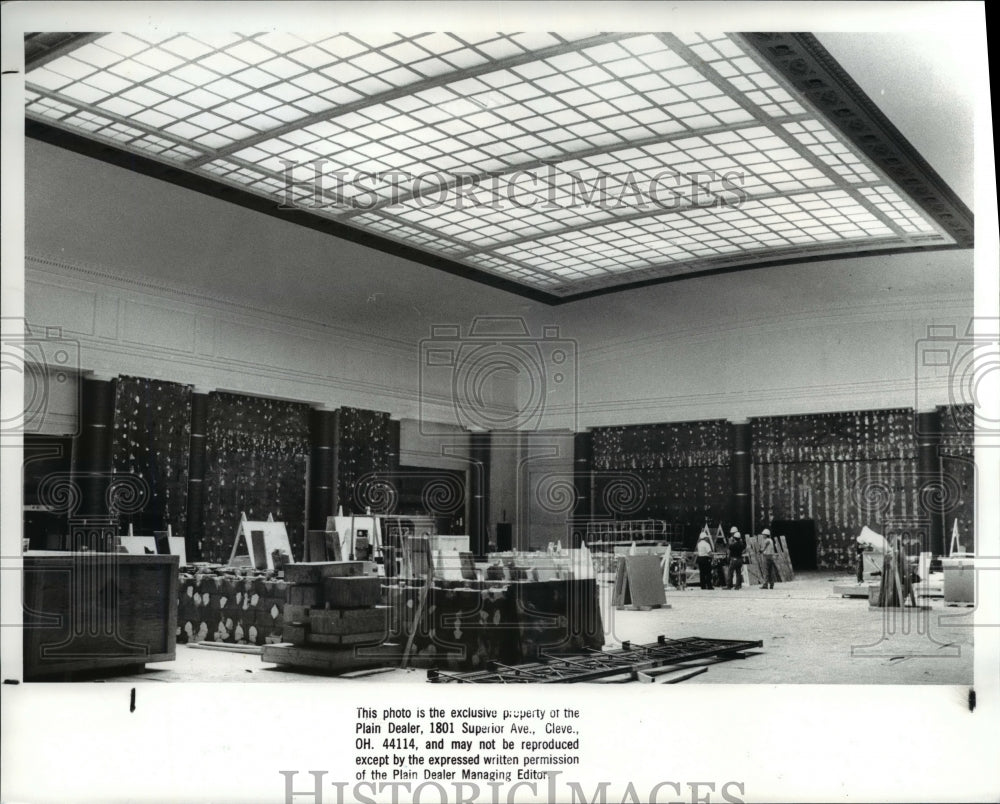 1988 Press Photo Renovation at the Tower City Concourse - Historic Images