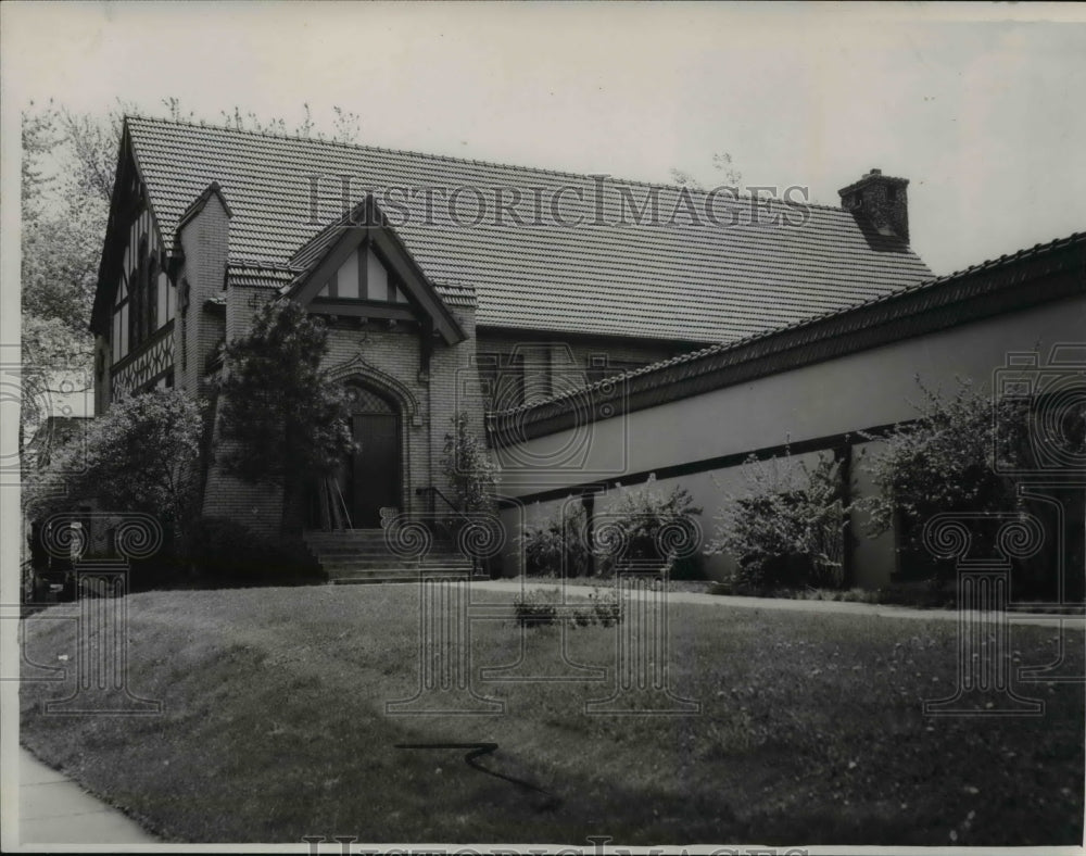 1951 Press Photo The Hope Church gate in Mayfield Road - cva84365 - Historic Images