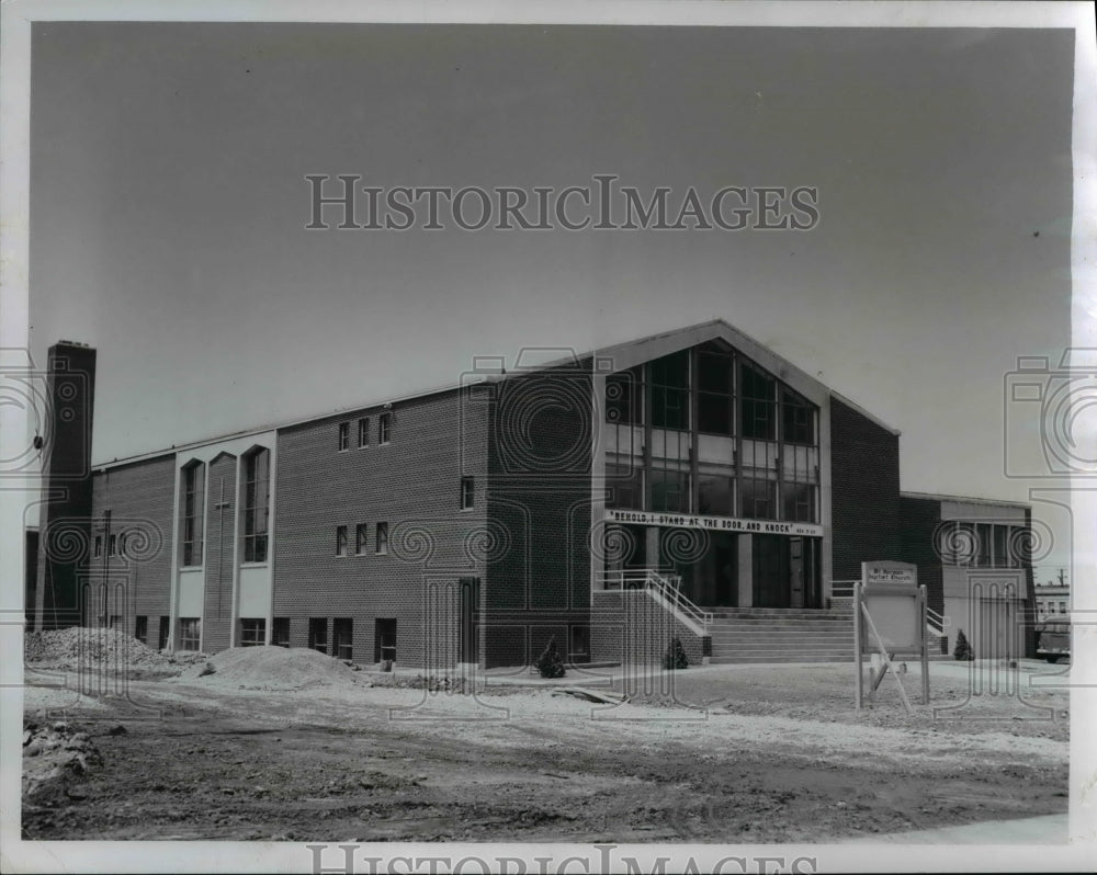 1958 Press Photo The new Mt. Hermon Baptist Church building - cva84386 - Historic Images