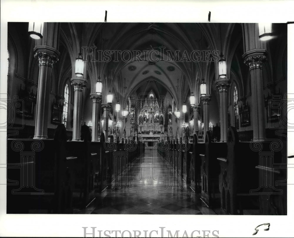 1990 Press Photo Our lady of Lourdes Church - cva84574 - Historic Images