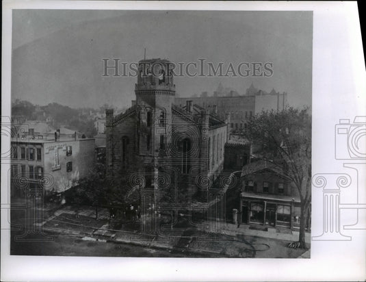 1960 The second Presbyterian wreckage after the fire in 1876 - Historic Images