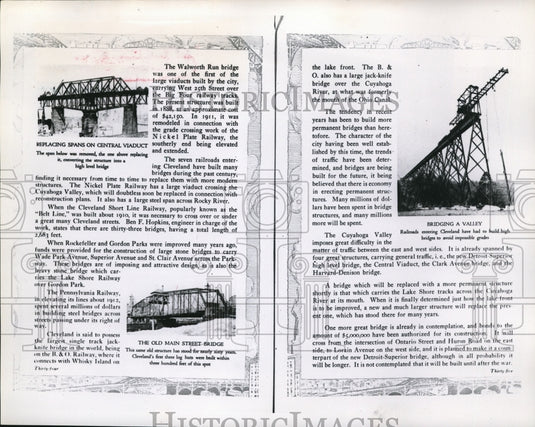 1960 Press Photo Bridges of Cleveland & Cuyahoga County - cva85137 - Historic Images