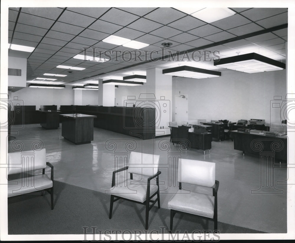 1961 Press Photo Citizens Federal Bank Interior - cva85179 - Historic Images