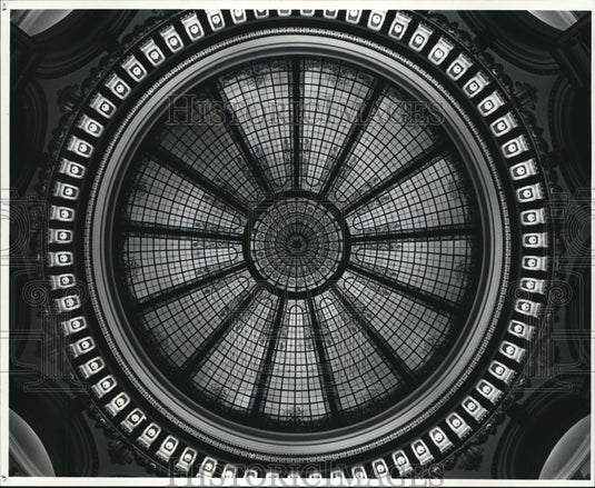 1983 Press Photo The Inner dome of the rotunda at AmeriTrust's flagship office - Historic Images