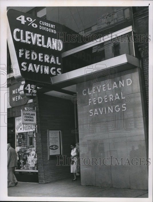 1961 Press Photo Cleveland Federal Savings & Loan Association - cva85680 - Historic Images