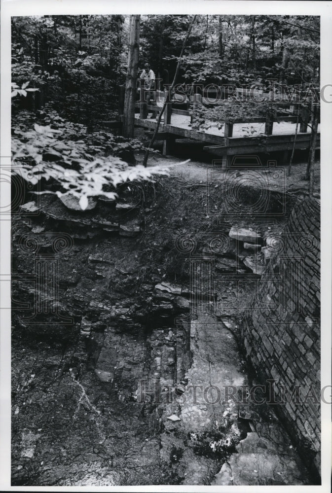1977 Press Photo Lookout Platform at North Chagrin Reservation - cva86694- Historic Images