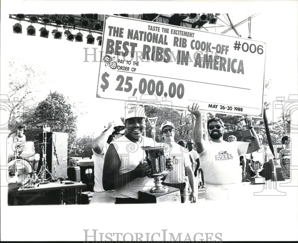 Press Photo Pacers wins the 1988 Title to Best Ribs in America - cva86726-Historic Images