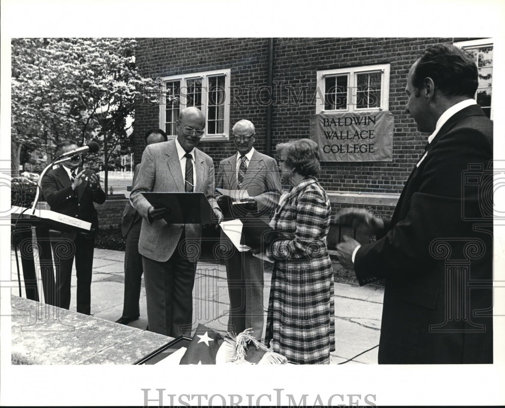 1982 Press Photo The Gift Exchange Ceremonies at the Bach Festival - Historic Images