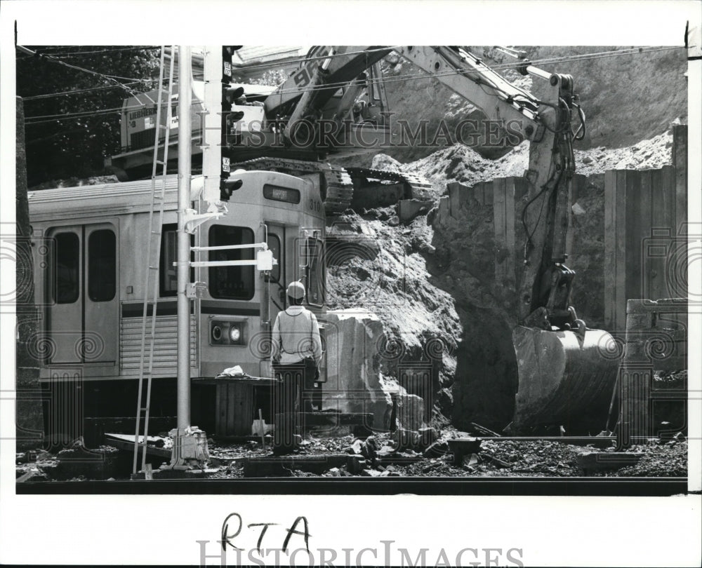 1989 Press Photo The RTA construction - Historic Images