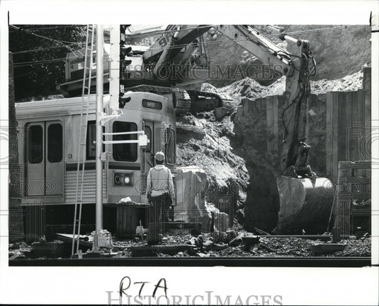 1989 Press Photo The RTA construction - Historic Images