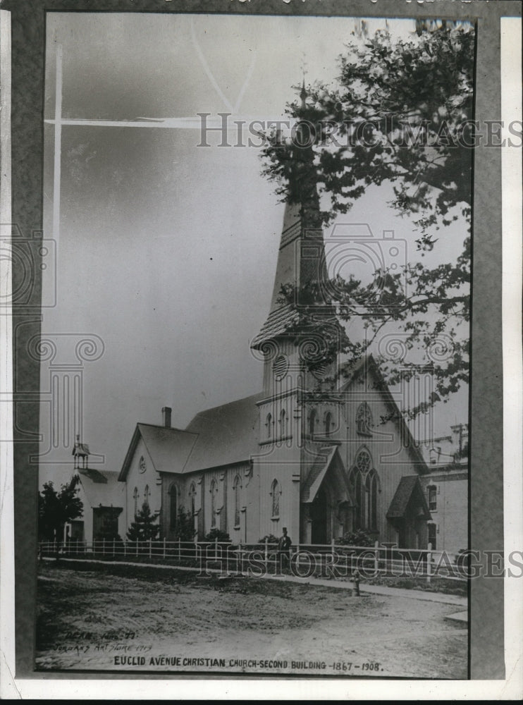 1942 Press Photo Euclid Aveniue Christian Church at Euclid Avenue un 1967-1908 - Historic Images