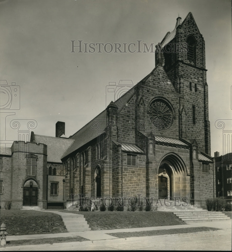 1958 Press Photo First Evangelical church, Arlington Ave & Thornhill Drive, Clev - Historic Images