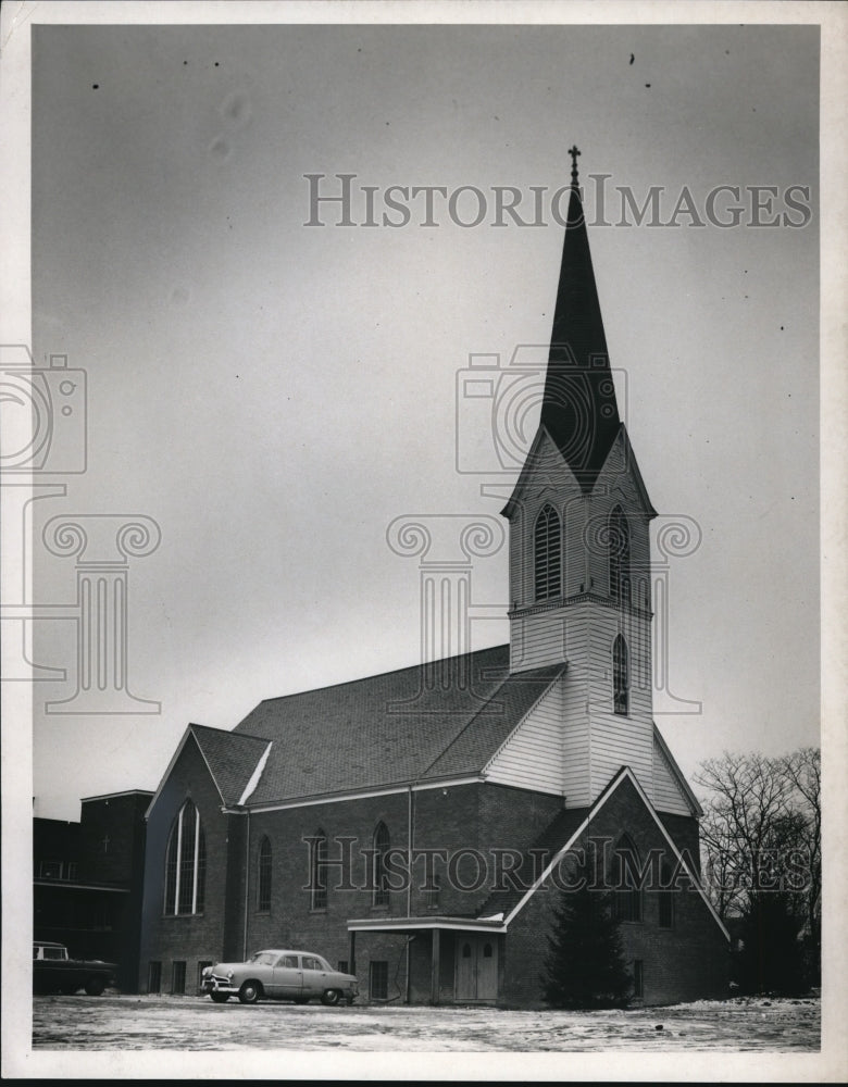 1956 Press Photo The Saint John Lutheran Church - cva87274 - Historic Images