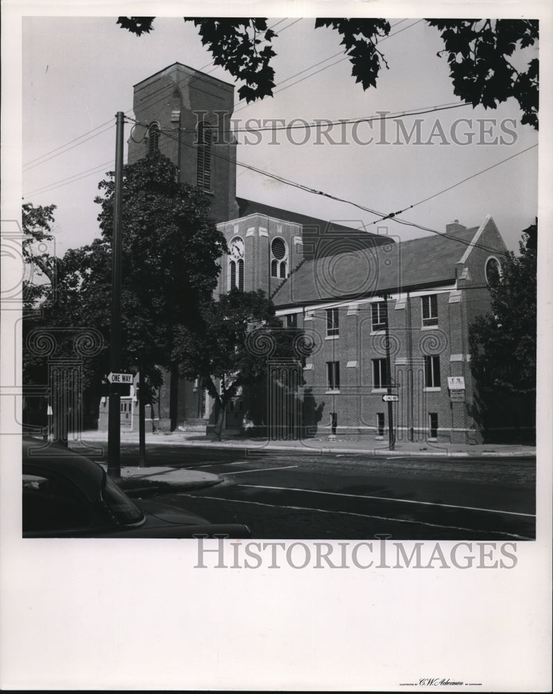 1954 Press Photo Educational unit of West Side Evangelical and Reformed Church - Historic Images