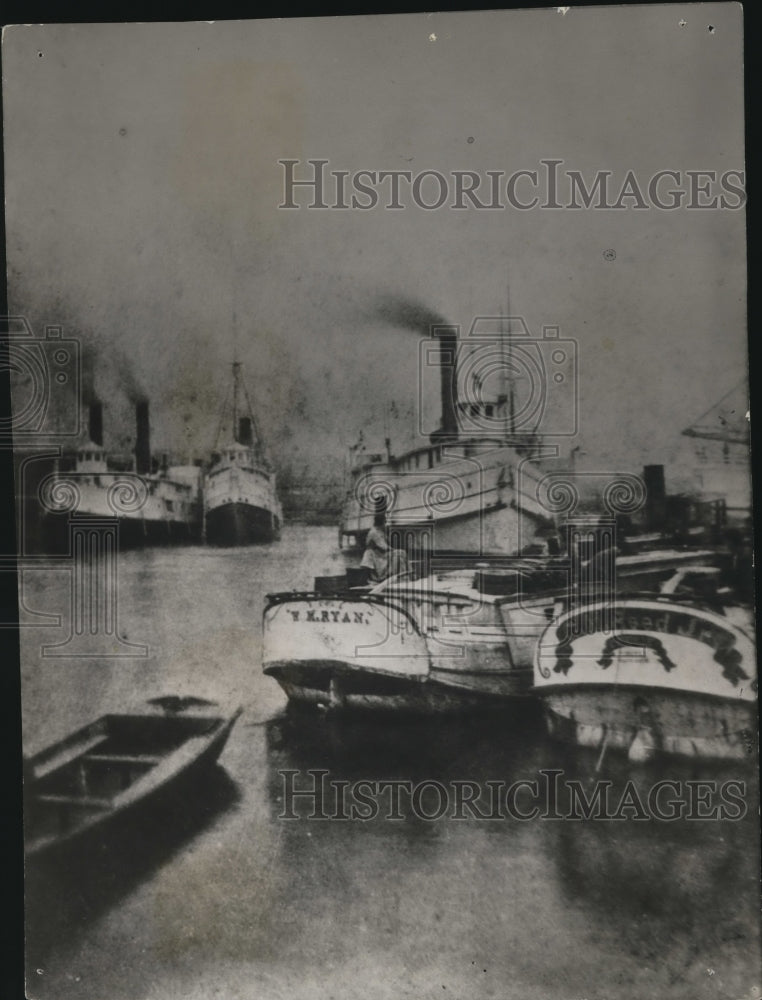 The finest steamers of the lake in 1869  - Historic Images