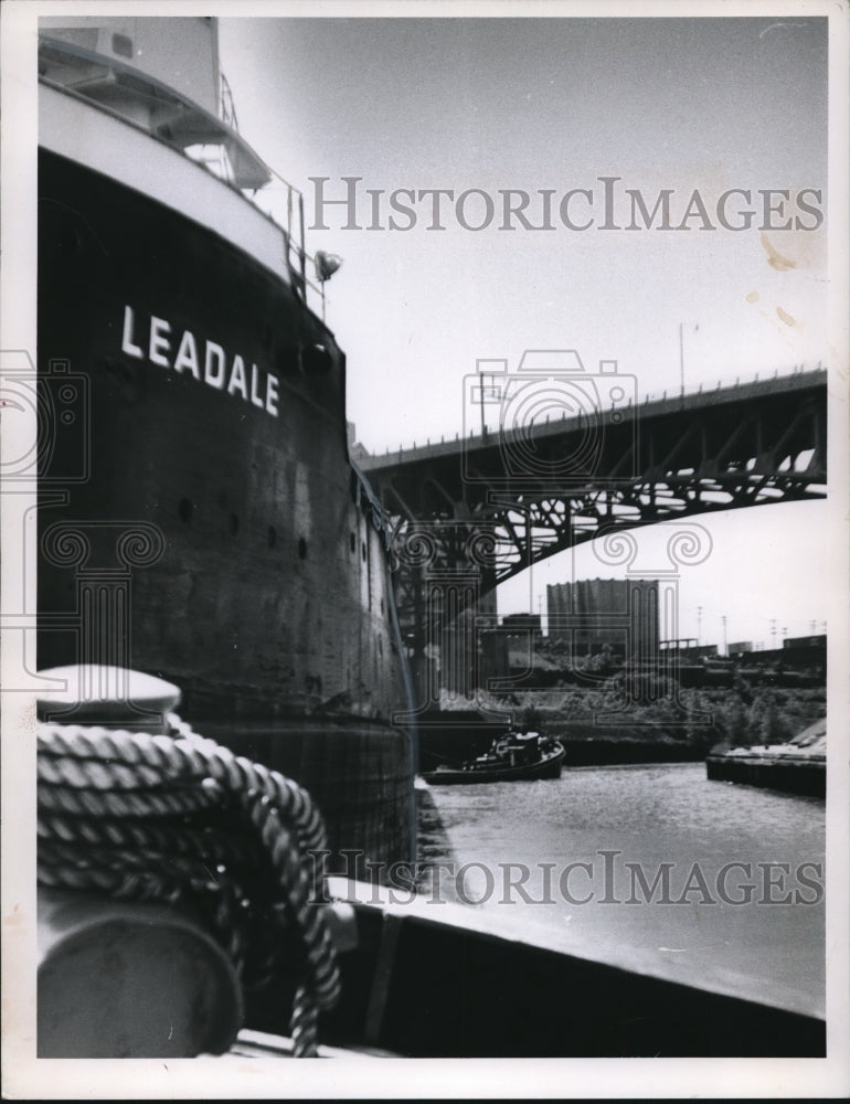 1966 Press Photo The Tug Mississippi at Cuyahoga River - cva87350-Historic Images