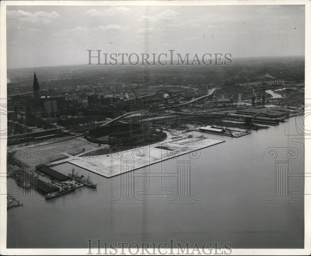 1961 Press Photo Lakefront View taken from a plane - cva87434-Historic Images