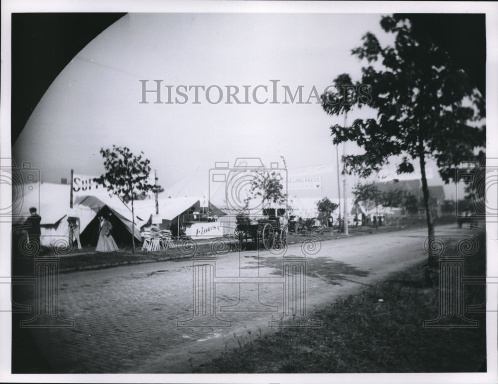 1960 Press Photo The Booth Camp Perry Payne in the Centennial Celebration of 189 - Historic Images