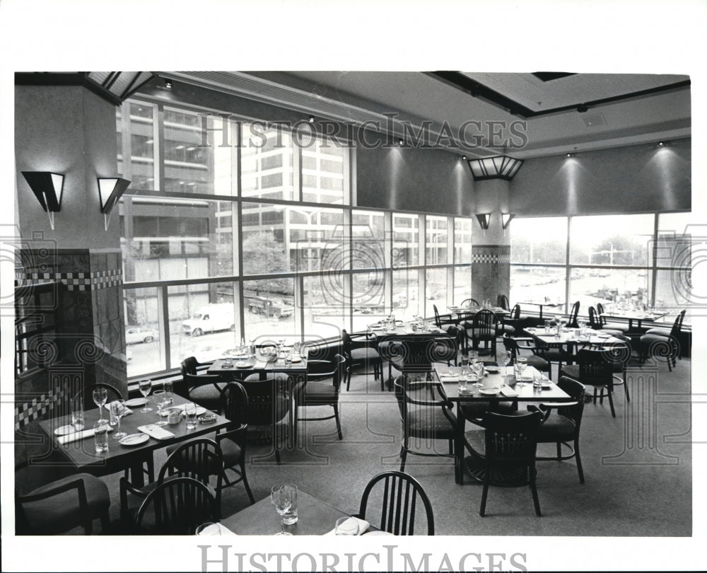 1987 Press Photo View from the Ninth Street Grill in the Galleria - Historic Images