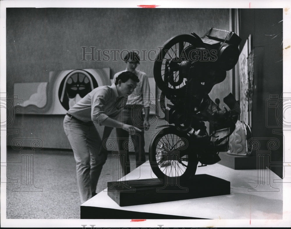 1968 Press Photo The John Balsley&#39;s &quot;Equestrian Monument&quot; in Museum of Art-Historic Images