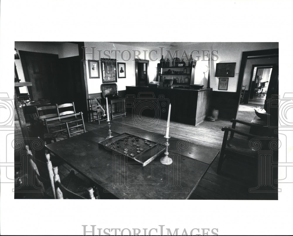 1989 Press Photo Pump room of the Dunham Tavern and Museum - Historic Images