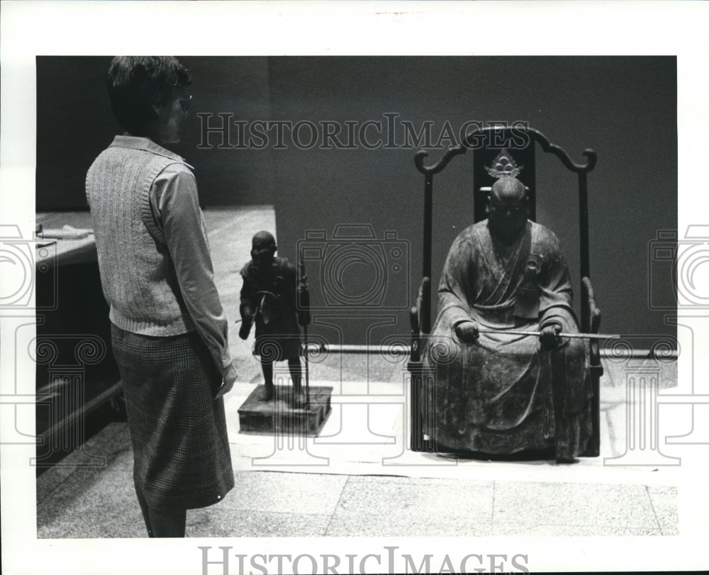 1983 Press Photo The Japanese exhibits at the Cleveland Museum of Art - Historic Images