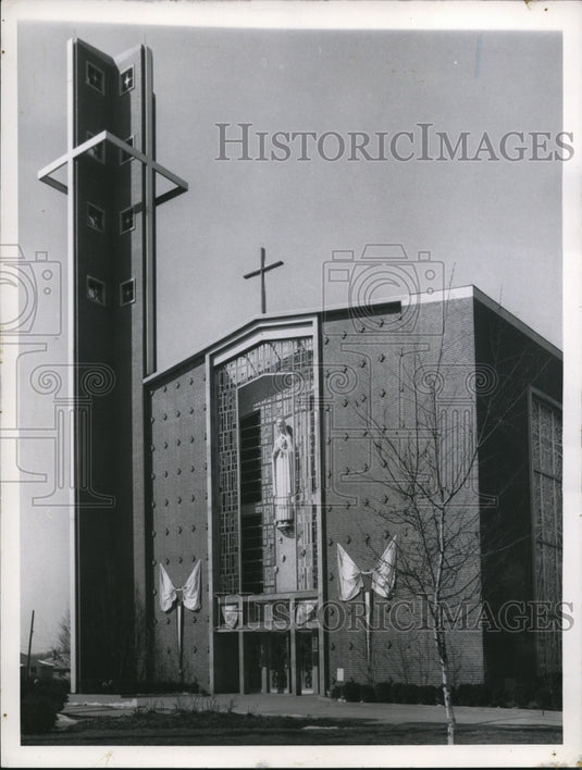 1966 The St. Therese Catholic Church in 5276 E. 105th St - Historic Images