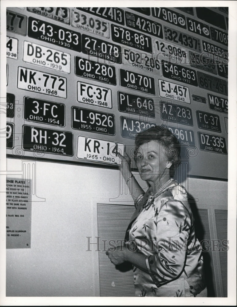 1965 Mrs. Ruth Sommerlad at the Auto Aviation Museum  - Historic Images