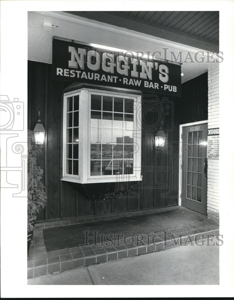 1986 Press Photo Noggin's Restaurant, 20110 Van Aken Blvd - Historic Images