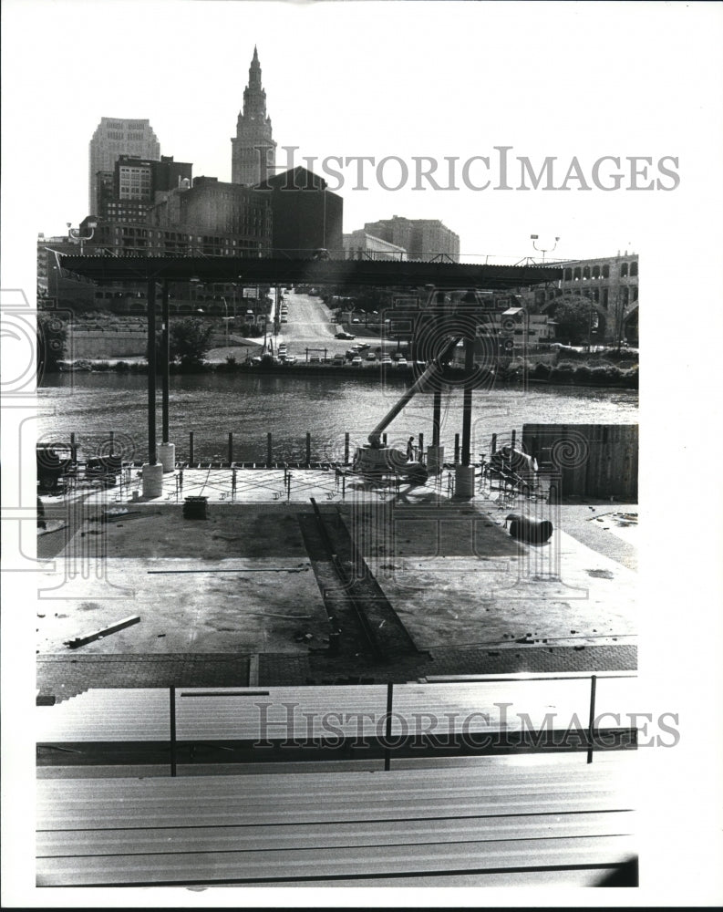 1987 Press Photo Nautica Stage for Opening - Historic Images