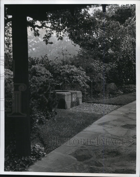 1969 Press Photo The Japaneses Garden at the Cleveland Green House - cva88870 - Historic Images