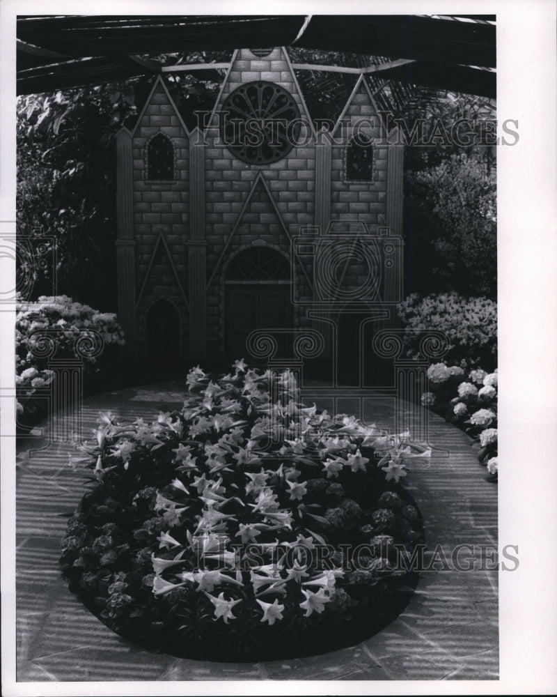 1970 Press Photo The Easter Plant display at the Rockefeller Park City-Historic Images