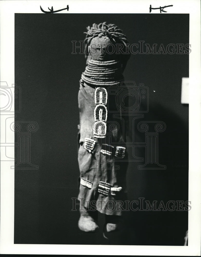 1985 Press Photo The tribal art at the Cleveland Museum of Natural History - Historic Images