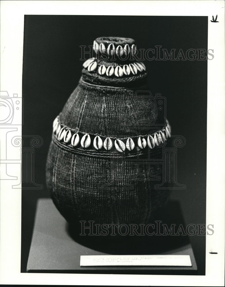 1985 Press Photo The tribal art at the Cleveland Museum of Natural History - Historic Images