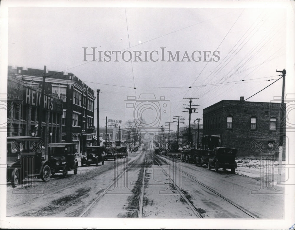 1962 Press Photo Coventry Rd. north from Euclid Hts. Blvd. - cva89034 - Historic Images