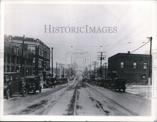 1962 Press Photo Coventry Rd. north from Euclid Hts. Blvd. - cva89034 - Historic Images