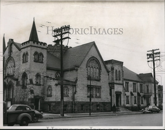 1954 Press Photo St Paul's Methodist Zion Church at E. 55th & Quincy - cva89109 - Historic Images